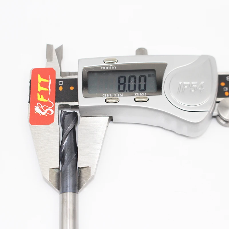 1 шт. HRC50 8 мм твердосплавные фрезы D8X24LXD8X75L 2 флейты стандартная длина шлицевые