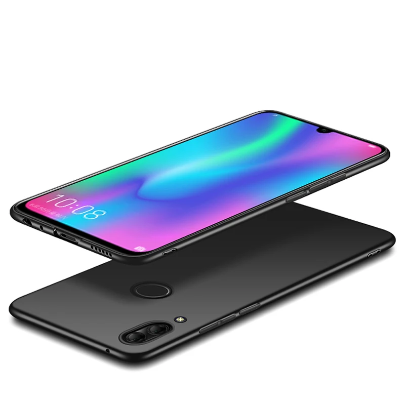 Тонкий жесткий чехол из поликарбоната для huawei P Smart 2019 Матовая Броня задняя крышка