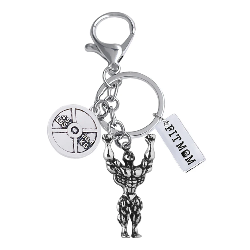 Модный Бодибилдинг Мышцы мужская модель кулон брелок может быть мотивацией