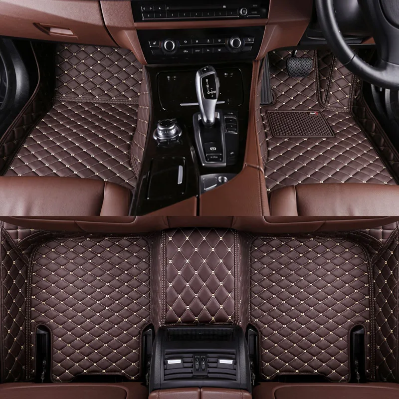 Coffee Color Автомобильный коврик для ног, накладка, чехол, защитная, анти-Грязная подушка для hyundai Tucson TL-, 3TH RHD, автомобильные чехлы - Название цвета: Coffee Color