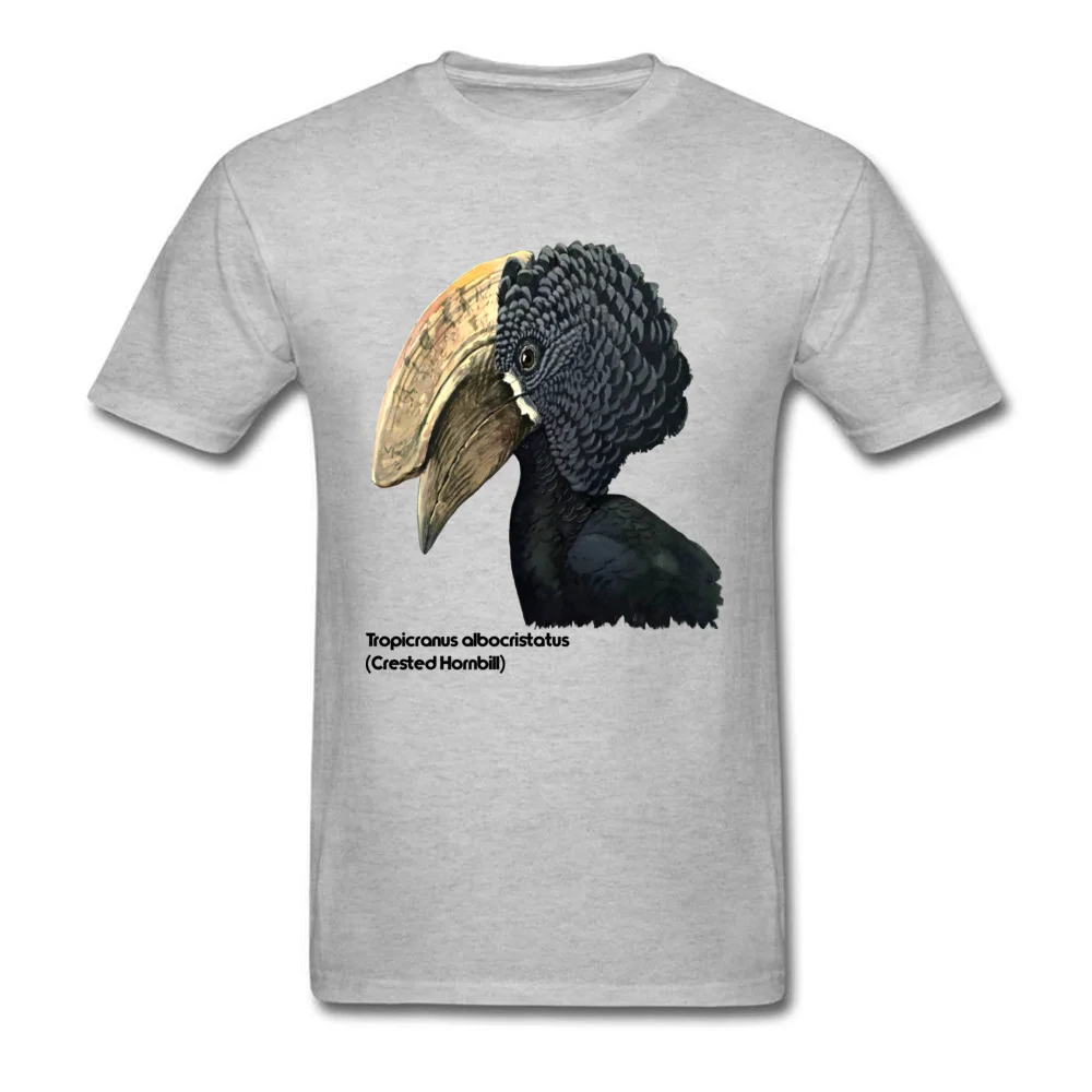 Crested Hornbill Bird футболка Lover 3D мужские топы футболки Белая Летняя одежда на заказ