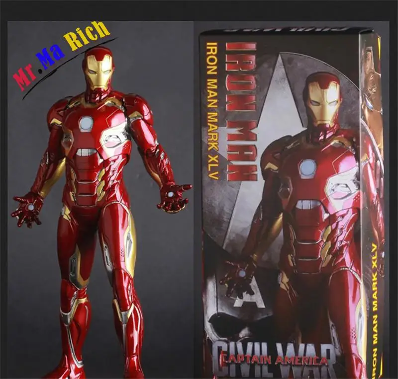 Железный человек Mark Xlv Mk45 1/6 Масштаб Окрашенные фигурки Juguetes ПВХ фигурку Brinquedos