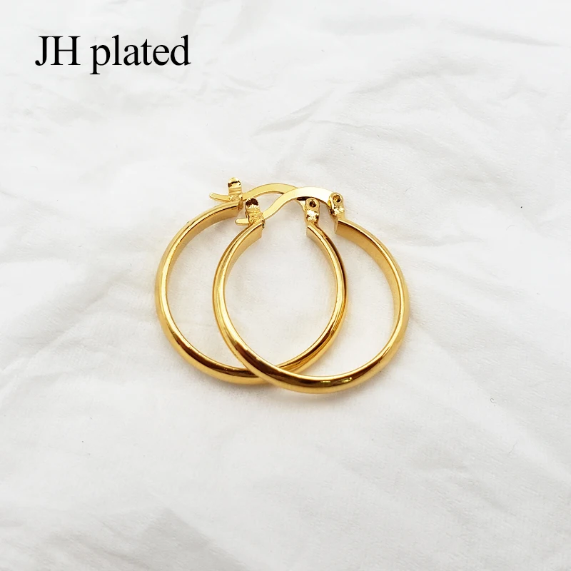 JHplated модные серьги 24K smalll золотого цвета для женщин/девушек ювелирные изделия эфиопские, африканские, аравийские, Ближний Восток лучшие подарки