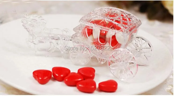 20 шт. волшебная коляска свадебные коробки прозрачная коробочка для сладостей