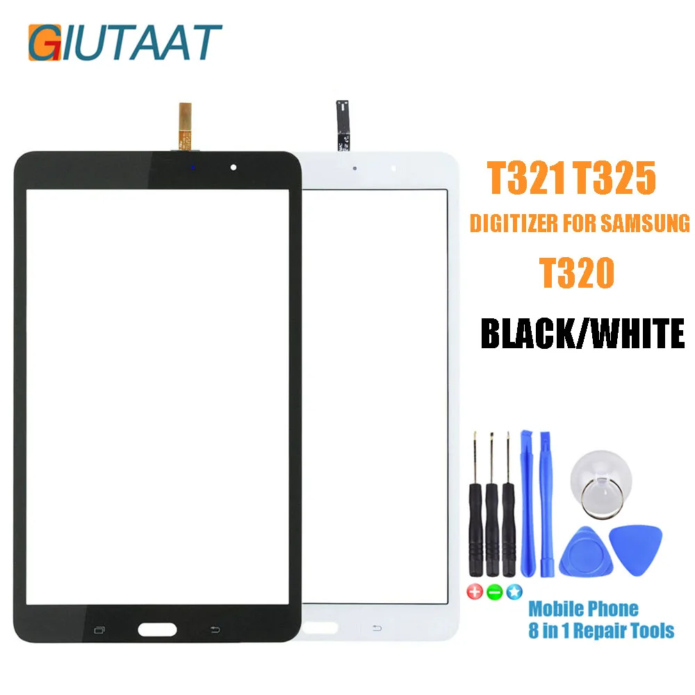 Черный/белый для Samsung Galaxy Tab Pro 8 4 SM T320 T321 T325 внешнее стекло сенсорный экран