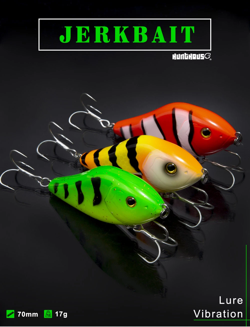 Hunthouse слайдер грузило Рыбалка VIB jerkbait Приманка 7 и 10 см кренкбейт jerkbaits Рыбалка на щуку leurre pesca jerkbait wobblesr