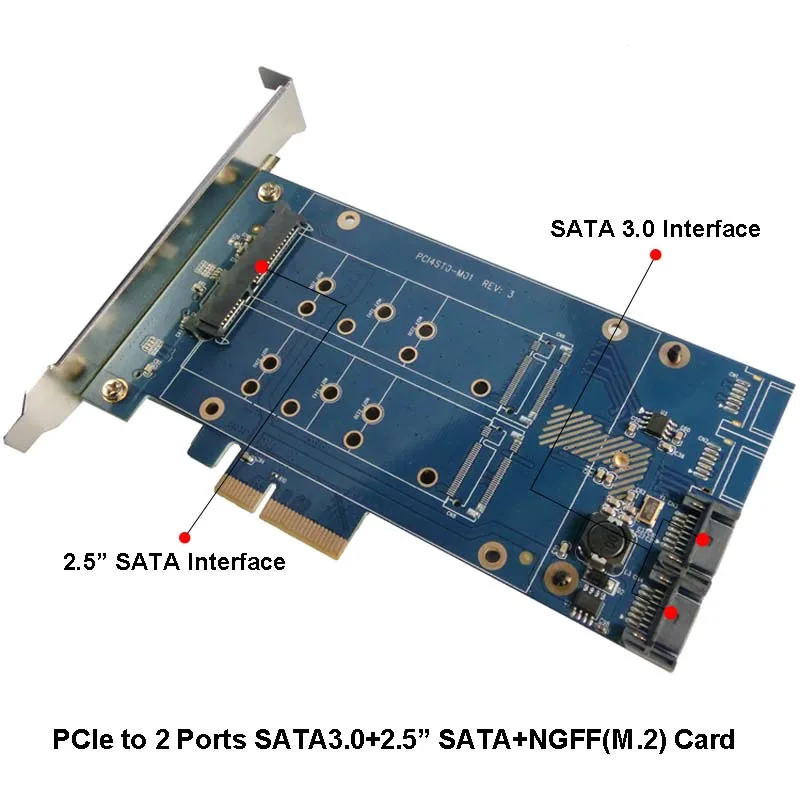 Бесплатная доставка x4 PCIe до 2 5 &quotSATA 3 0 + SATAIII M.2 SSD RAID карта HyperDuo SATA порт