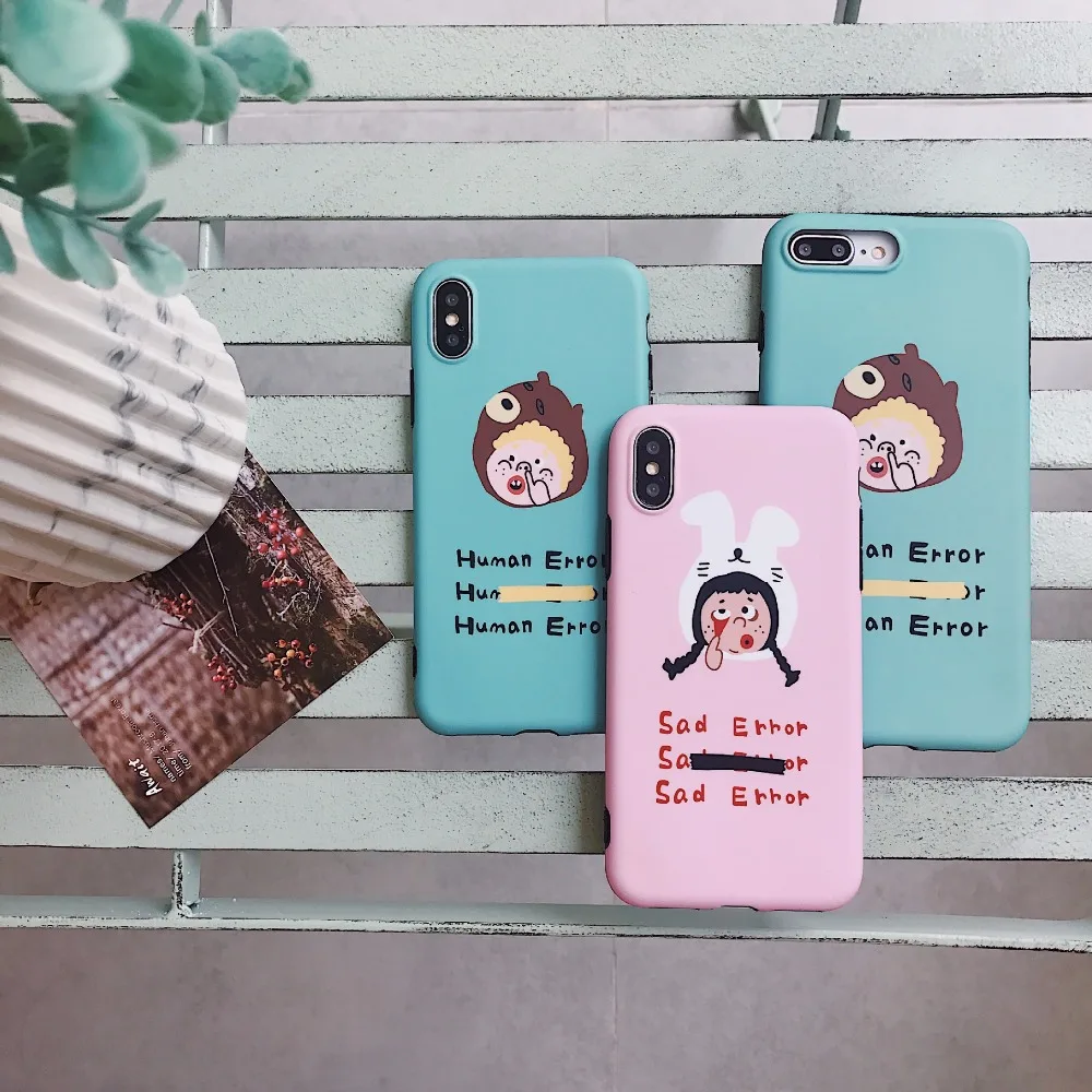 PGSD простой с милыми рисунками для влюбленных мобильный телефон оболочка iphone XS apple