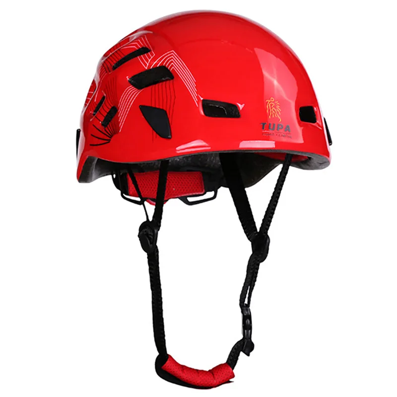 Красный Цельно-Формованный шлем для скалолазания Casco Ciclismo шлем для скалолазания Сертификация CE материал PC+ EPS шлем много цветов - Цвет: Красный