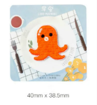 Набор из 4 нашивок с вышивкой в виде сыра приклеивается утюгом для одежды Милая