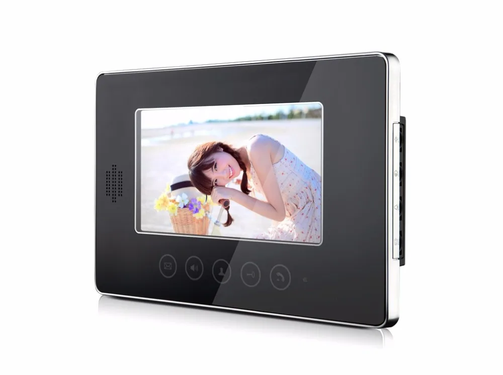 7 Inch Touch Keypad  Video Door Phone  With 4 Indoor Monitor