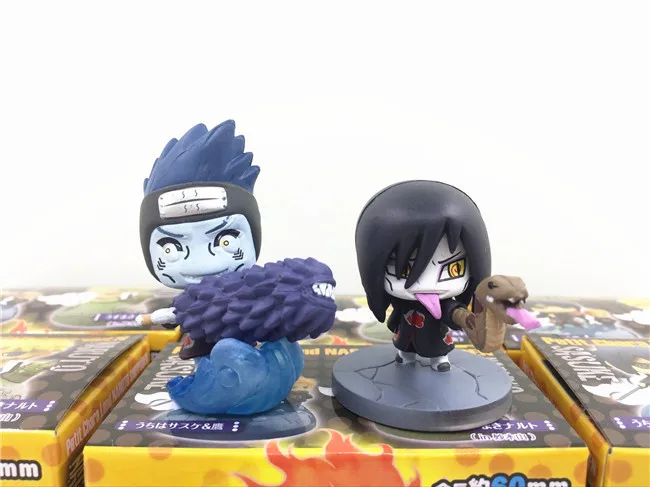 Аниме 6 шт./компл. Наруто орочимару Конан боль Hoshigaki Kisame Sasori Akatsuki члены Uchiha Itachi Sasuke