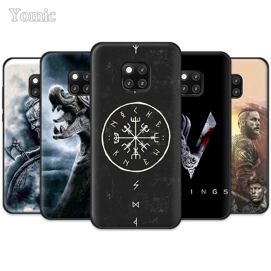 Мягкий чехол из ТПУ для huawei mate 20 Pro 10 20 Lite Honor 20 Lite 20 Pro P20 P30 Pro Vikings Series силиконовый чехол для телефона