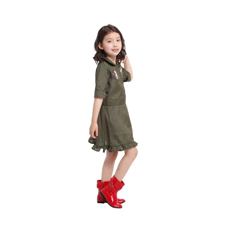 MOONIGHT Carnival clothes Cosplay Dress Disfraz Girls Air Force cosplay Costume for Halloween Kids children | Тематическая одежда