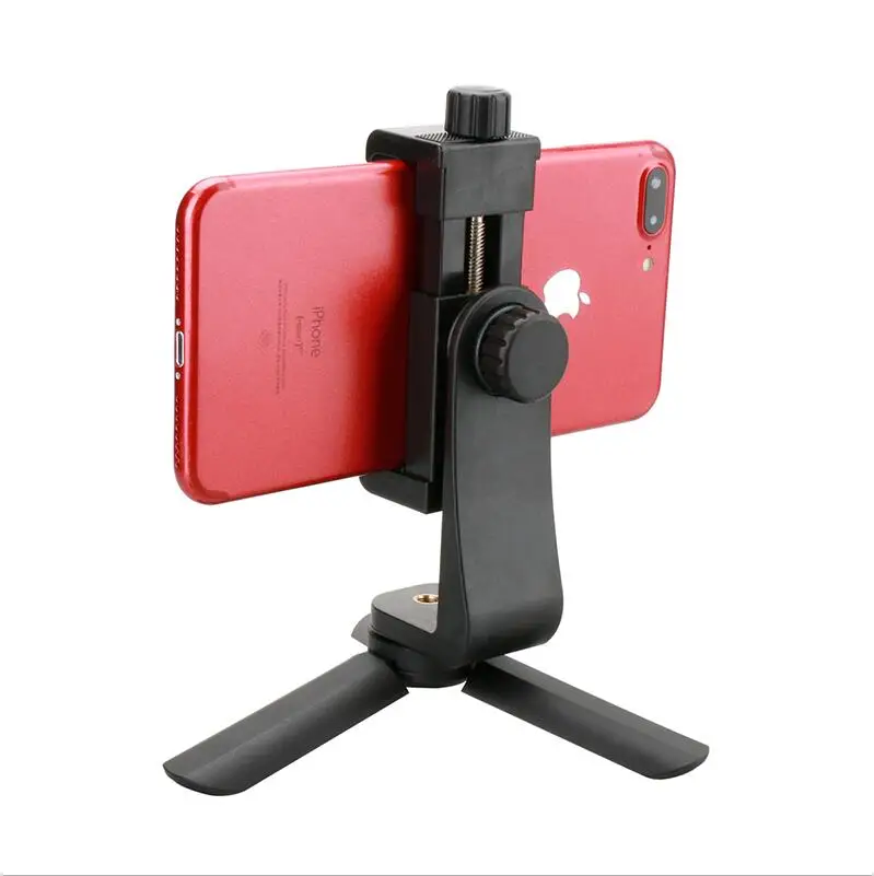 with mini tripod Ulanzi Штатив для телефона+ вертикальный кронштейн держатель для смартфона Зажим для телефона клиппер Штатив Адаптер для iPhone samsung смартфонов - Цвет: with mini tripod