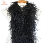 ChengBright, 2 ярдовпартия, 6 слоев, натуральные пушистое страусиное перо Boa костюмыотделка вечерниекостюмашальремесло, страусиное перо