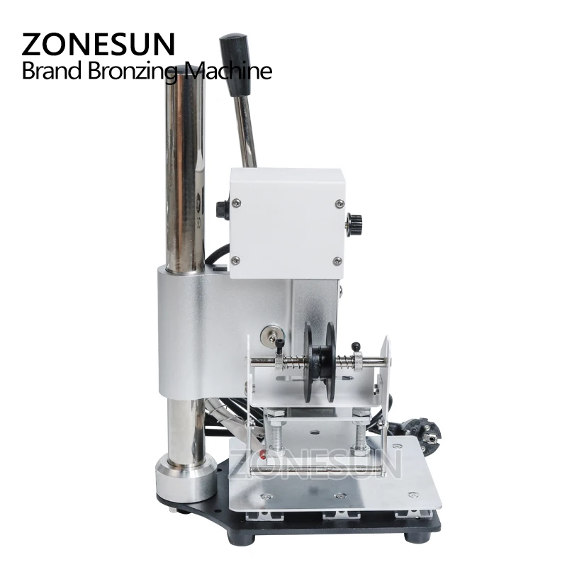 ZONESUN 1 шт. 110В/220В ручная машина для штамповки и кожи ПВХ принтер с контролем
