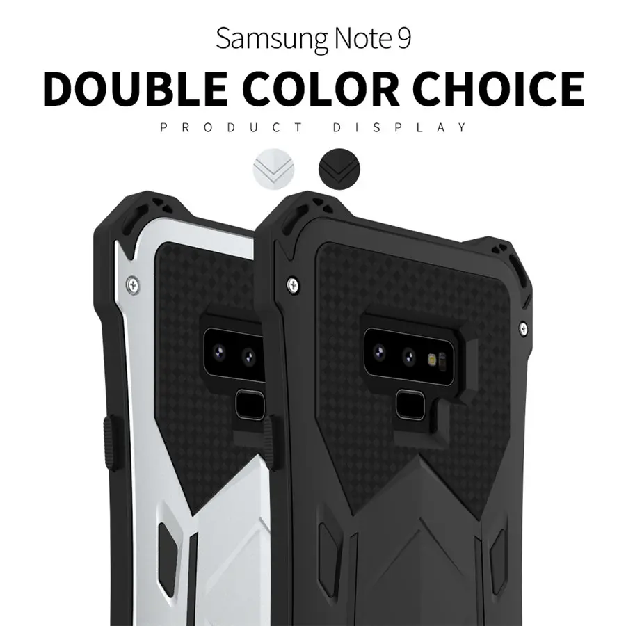 

New Heavy Duty Case for Samsung Galaxy Note 9 Doom Armor Metal Case for Samsung Note 9 Original R-just Shockproof Cover