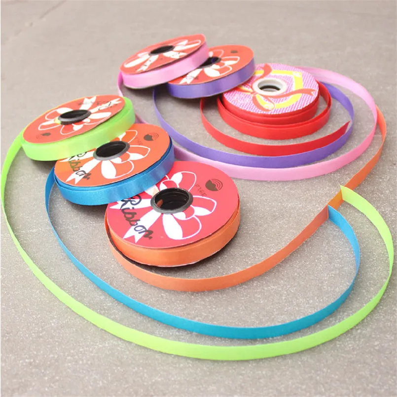 1.2cm 30m Balloon Ribbon Wedding Birthday Party Supplies Decoration Satin Ribbons For Diy Make bows Gift Flowers Tie Bouquet | Дом и сад