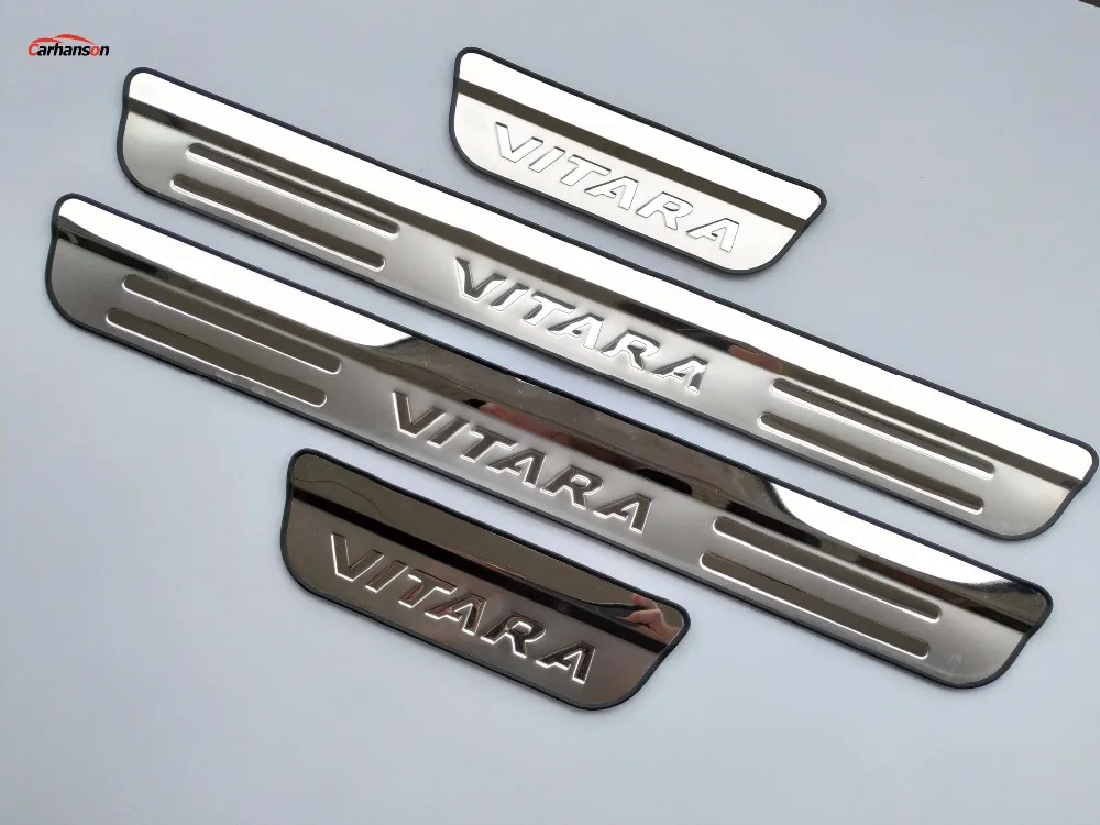 Автомобильный Стайлинг для suzuki vitara, аксессуары для порога, нержавеющая сталь, накладка на педаль, защитная наклейка