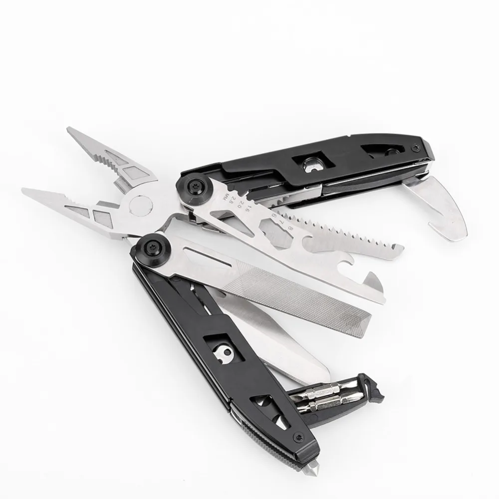 18 в 1 niewe Multitools Vouwen Tang Schaar Camping Vissen Multi Gereedschap Schroevendraaier Bits многофункциональные