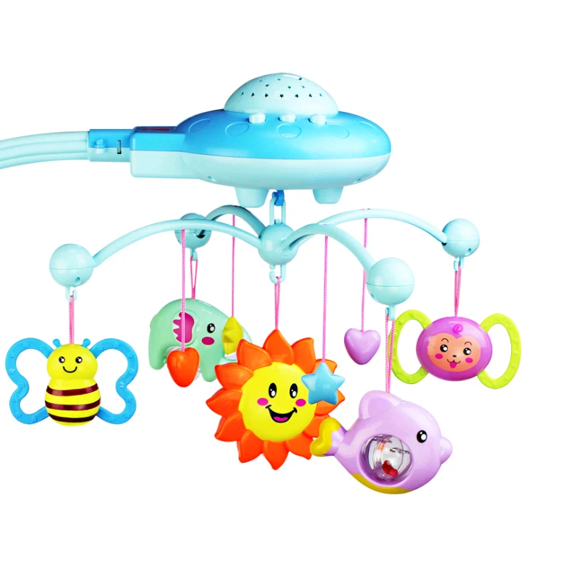 Детская погремушка игрушка 0 12 месяцев детская кроватка Мобильная музыкальная