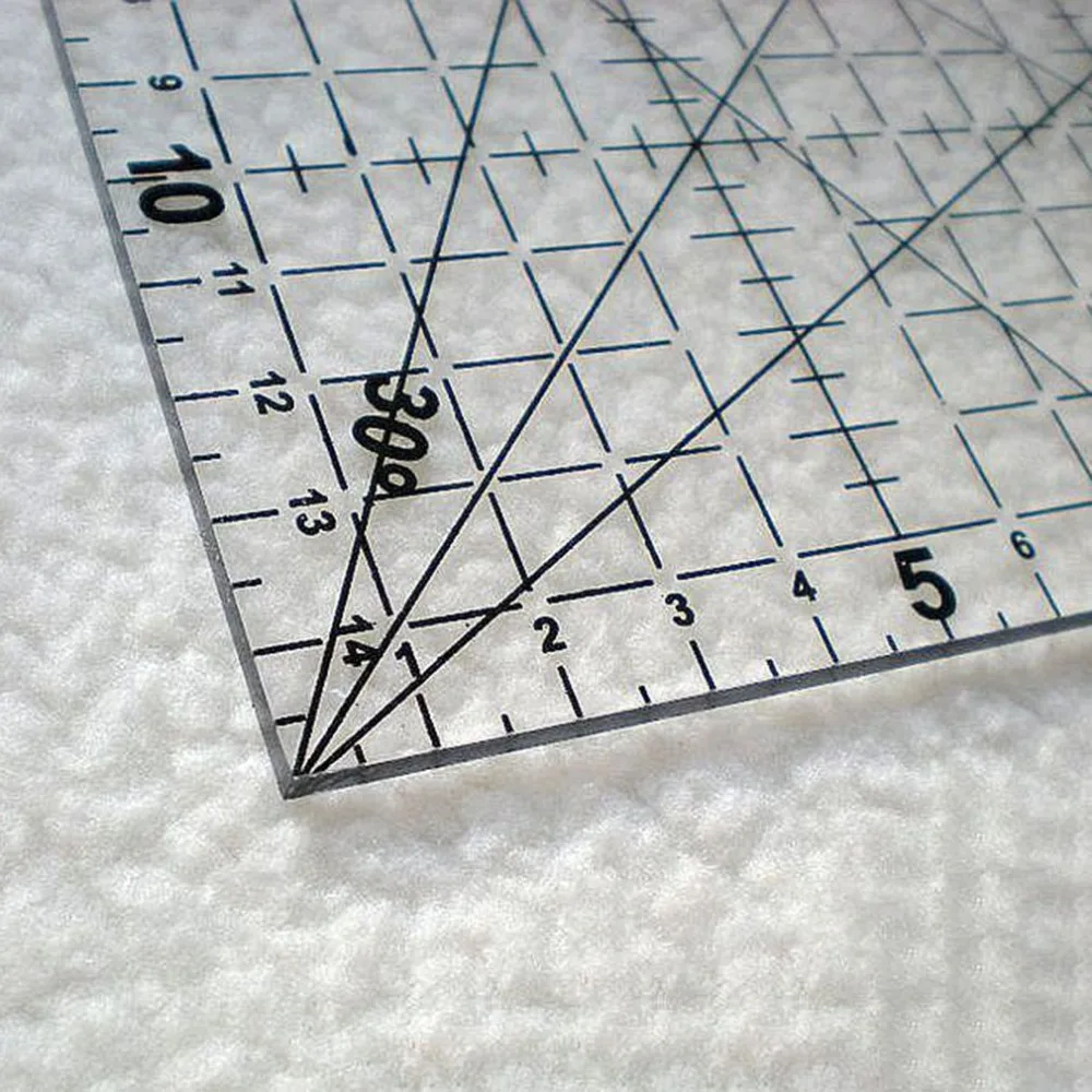 30X15cm линейка для лоскутного шитья DIY Инструмент Линейка сетка резки портного