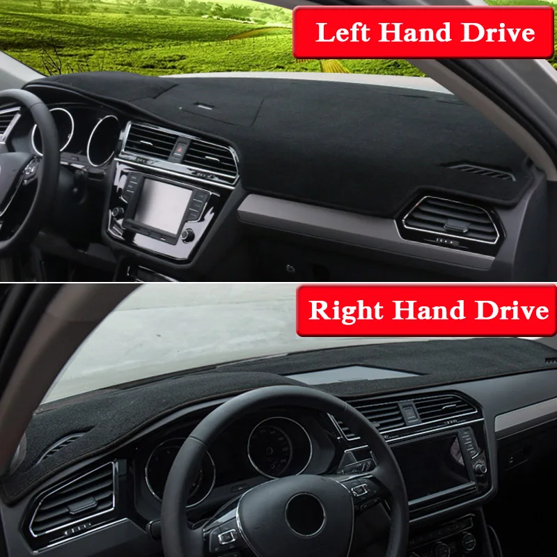Коврик для приборной панели QCBXYYXH Volkswagen Tiguan 2017 2018 защитный коврик салона Photophobism Pad