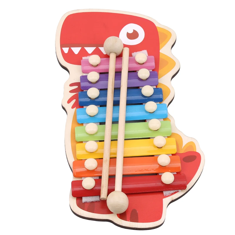 

New Baby Animal Xylophon Toys Children Early Music Instrument Toy Hand Knock Music Instruments Piano Baby Educational Toys Gift