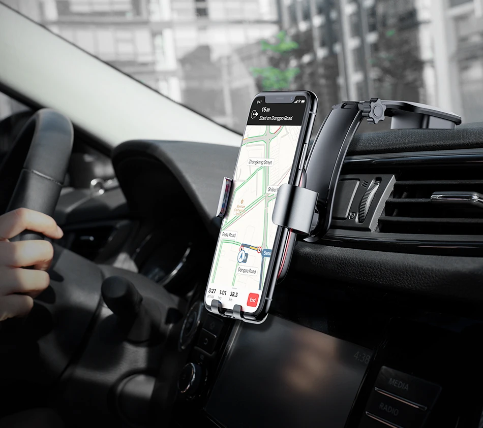 Металлический автомобильный держатель Baseus для iPhone X, samsung, S9, держатель для мобильного телефона, подставка, гравитационное крепление на вентиляционное отверстие, gps, автомобильный держатель для телефона, кронштейн