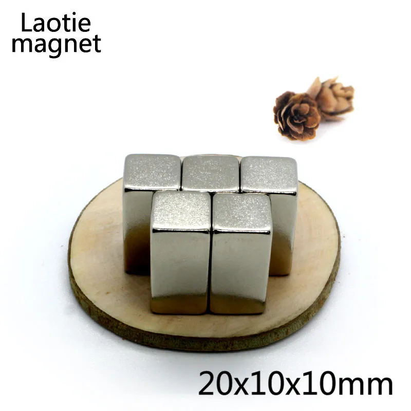 5 шт. N35 neodymium неодимовый магнит 20x10x10 мм маленький Квадратный Блок мощных магнитов 20*10*10 мм редкоземельный постоянный магнит