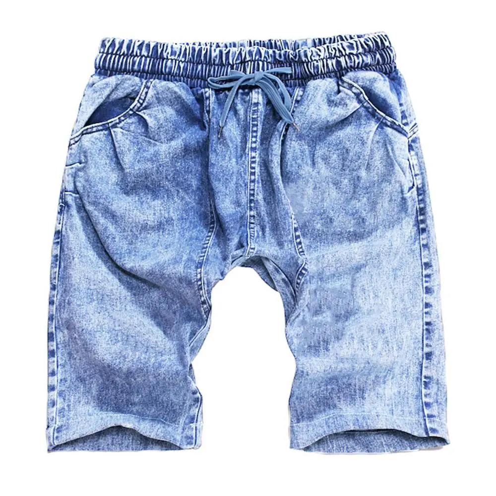 

Men Summer Shorts Hommes Skate Board Harem Fashion Jeans Trousers Male Skinny Blue Clothes 2019 Boys Streetwear Outdoor Hip Hop