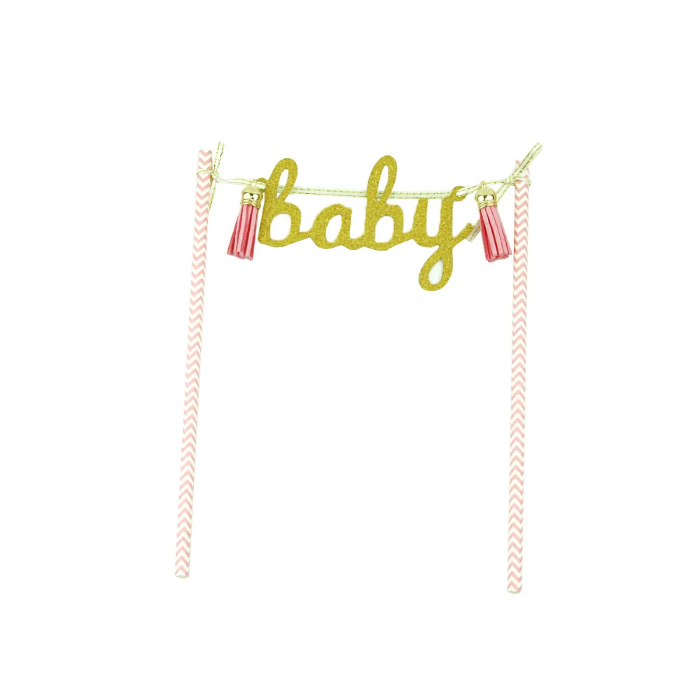 LAPHIL Oh Baby Shower украшение для торта ярко-голубой розовый мальчиков и девочек