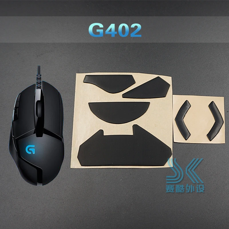 G402 Тефлоновое покрытие 3M Мышь средства ухода за кожей стоп коньки для logitech G100 g102 Gpro G300 G300s G302 G303 G304 G305 G400 G400S MX518 G402 игровой Мышь 0,6 мм - Цвет: G402