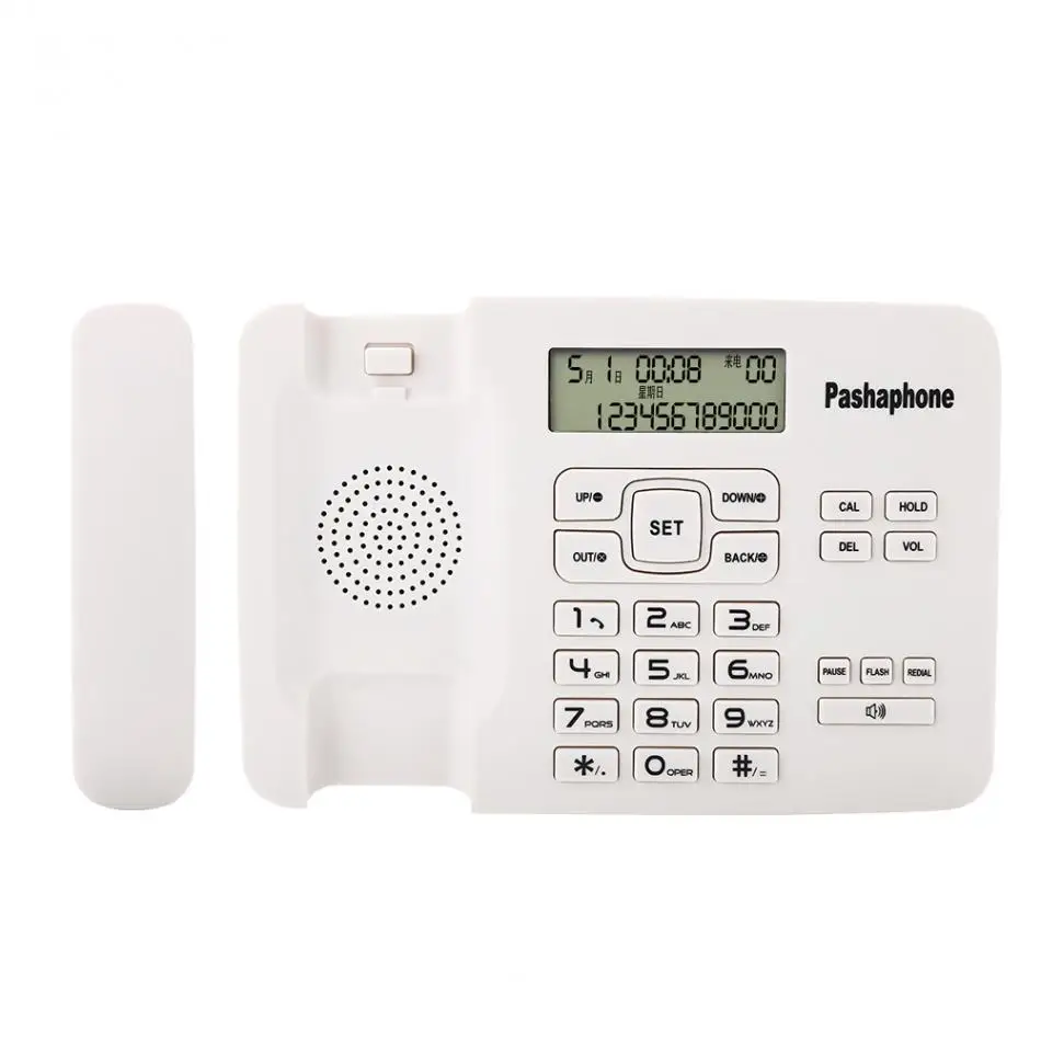 KX-T7001 проводной телефон с звонящим IDFSKDTMF двойная система календарь ЖК-дисплей для домашнего офиса Настольный стационарный телефон