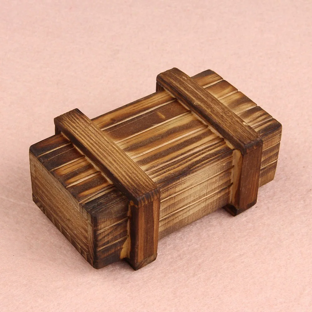 Tricky Brain Box Toy Забавный волшебный отсек деревянная комната Escape розыгрыш игрушечная