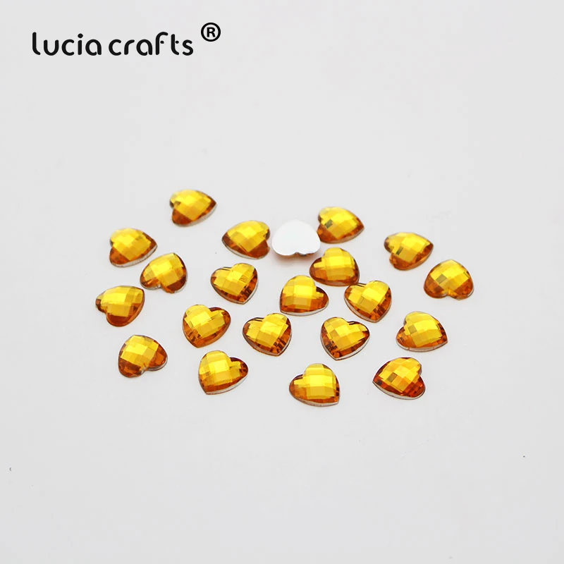 Продажа Lucia crafts 10 мм разноцветные стразы для рукоделия (100 шт./лот) G0412|acrylic