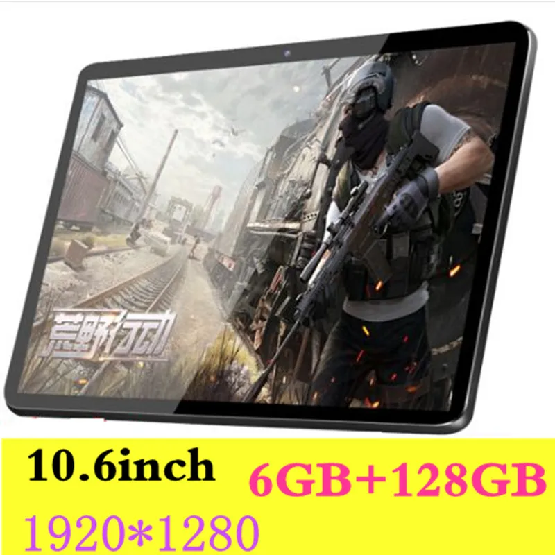 Закаленное 2.5D Стекло 10 6 дюймов планшетный ПК с системой андроида и 8 0 Octa Core ГБ