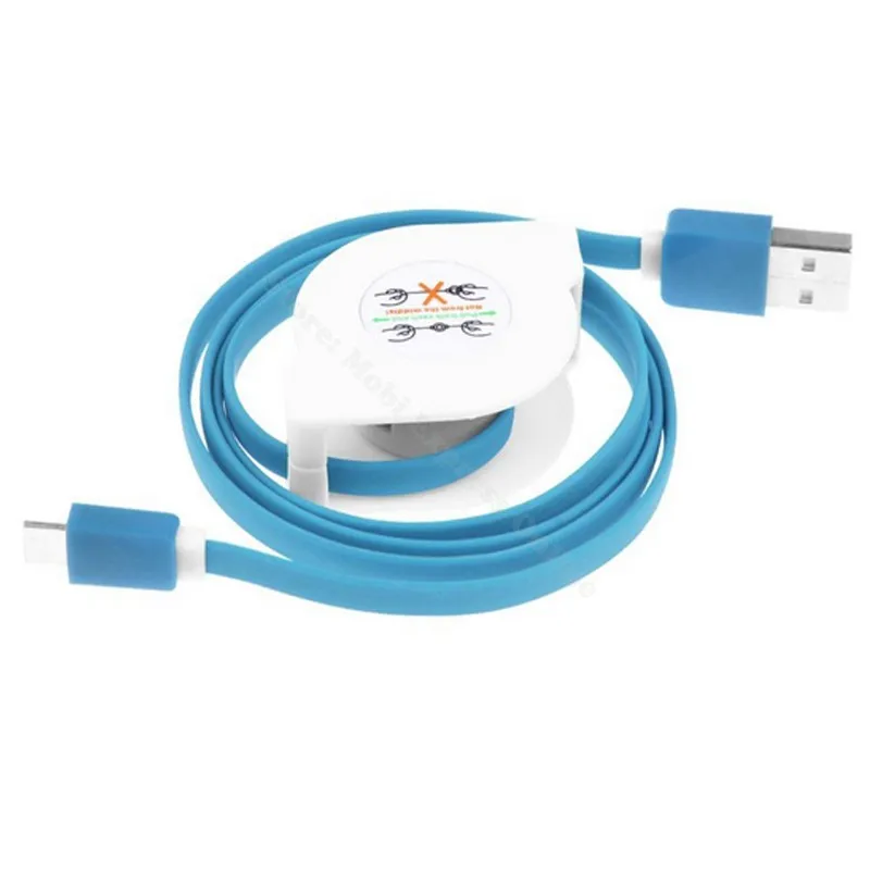 blue cable 1 м 2 м 3 м длинный usb type C выдвижной кабель type-C зарядный плоский кабель Tipo C Kabel Cabo EU настенное зарядное устройство для Oneplus 6 6t 7 Pro - Тип штекера: blue cable