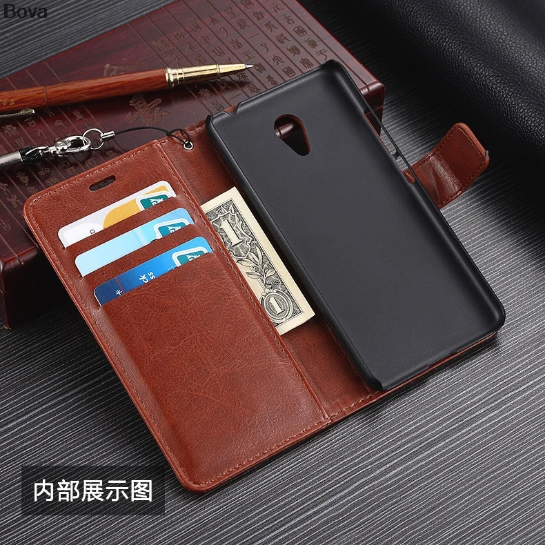 Чехол Кошелек для Meizu M5c держатель карт чехол 5 0 дюйма кожаный телефона флип