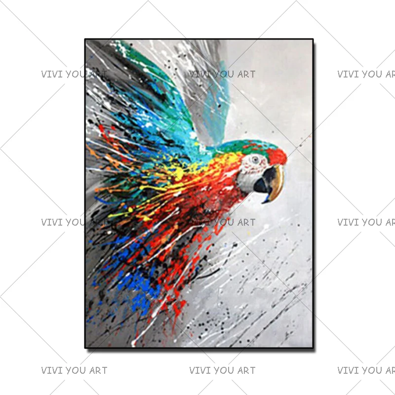 Современный домашний декор настенное Искусство Ручная работа Смешные красочные