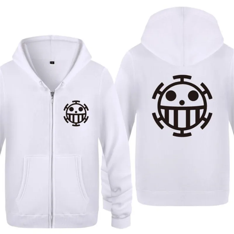Толстовка для мужчин Аниме One Piece Трафальгар Ло печати мужской хип хоп толстовки