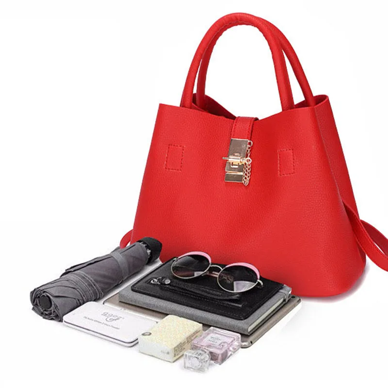 2019 уникальные женские сумки из мягкой искусственной кожи с замком композитные 3