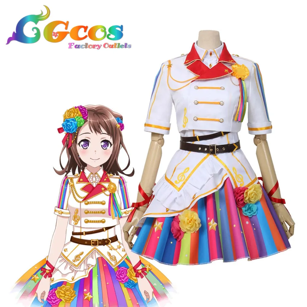 CGCOS Бесплатная доставка Косплэй костюм Bang Dream! Поппин вечерние 9th одиночные Касуми
