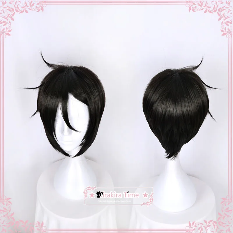 Kuroshitsuji Phantomhive Sebastian Michaelis Cosplay Wig Anime Black Butler Ciel Short Green Straight Hair | Тематическая одежда и