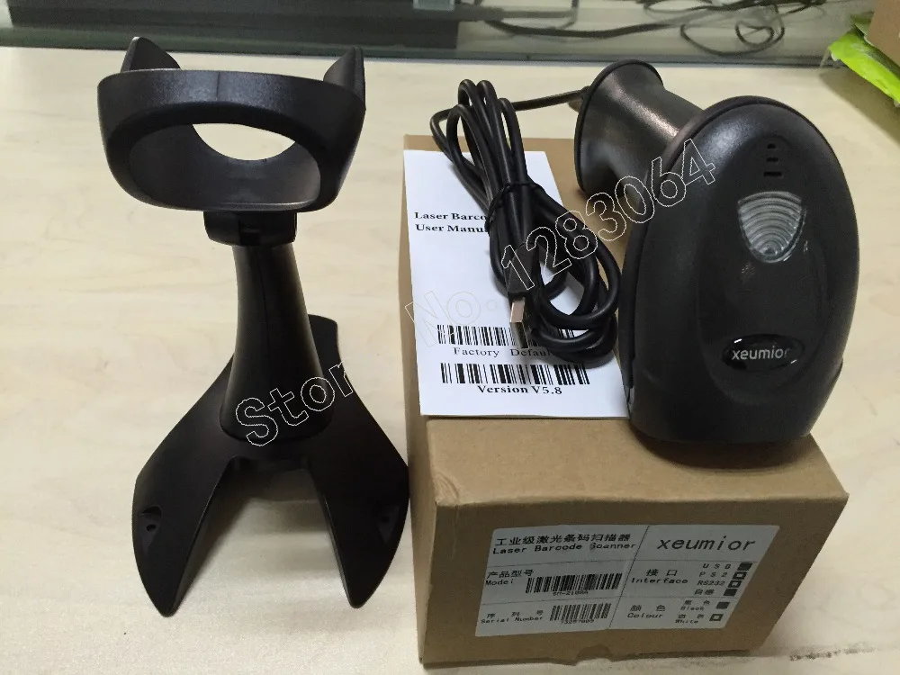 Авто Сенсор промышленных POS лазерный ручной сканер штрих кода RS232 Интерфейс 1D