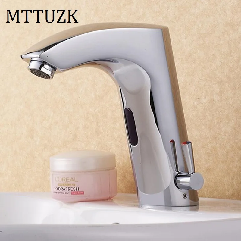 MTTUZK латунный хромированный кран для ванной комнаты с датчиком бортика