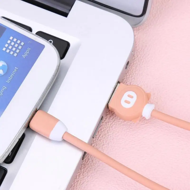 Мультфильм свинья Micro USB кабель мобильного телефона 2A Быстрый провод для быстрой