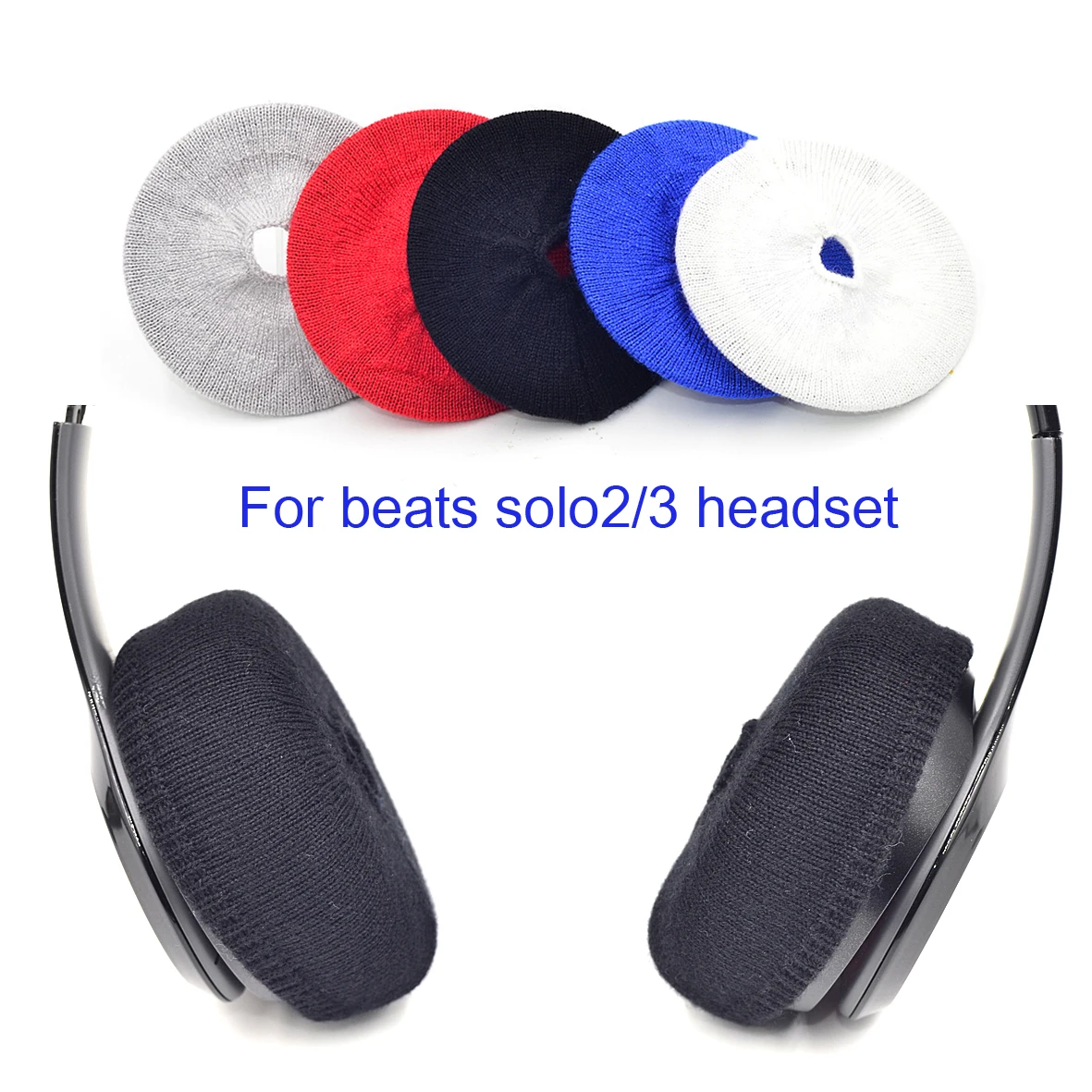 Defean Замена 2 пары гибкая ткань наушники Чехлы для Beats solo 2/3 Проводные/беспроводные