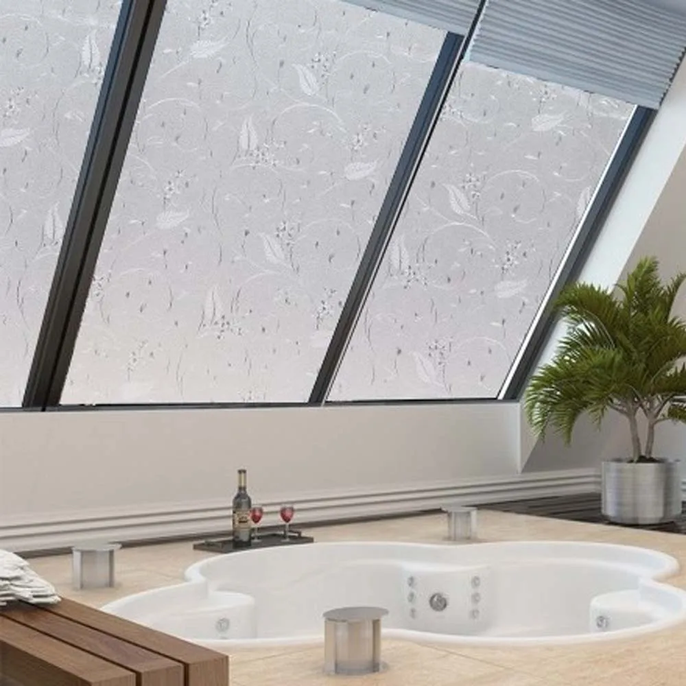 Хлопковая Водонепроницаемая оконная декоративная пленка для стекла матовый без